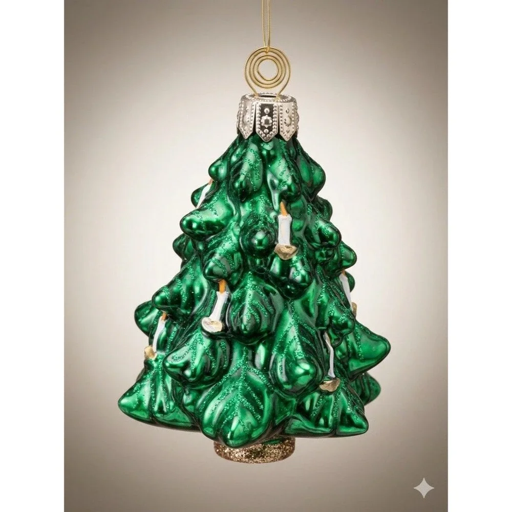 John Derian for Target Glass Christmas Tree Ornament 2025 Victorian NEW No Box